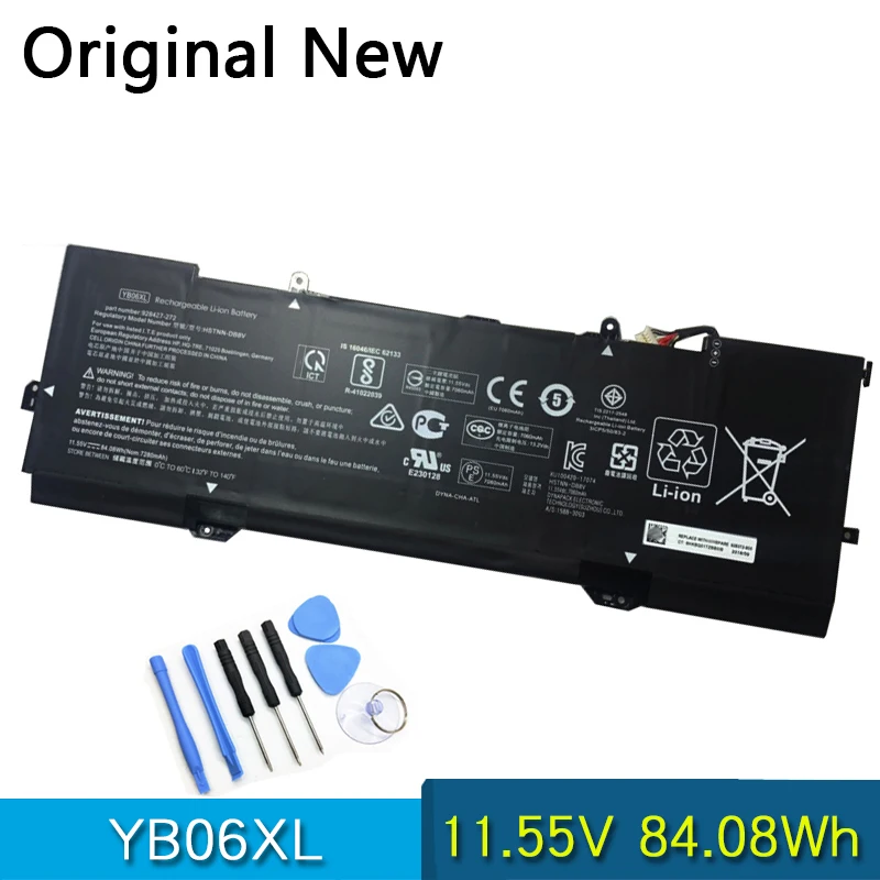 

Original Battery YB06XL For HP Spectre x360 15 2018 15-ch000 HSTNN-DB8H/DB8V 928427-271/272 926372-855 928372-855/856 TPN-Q200