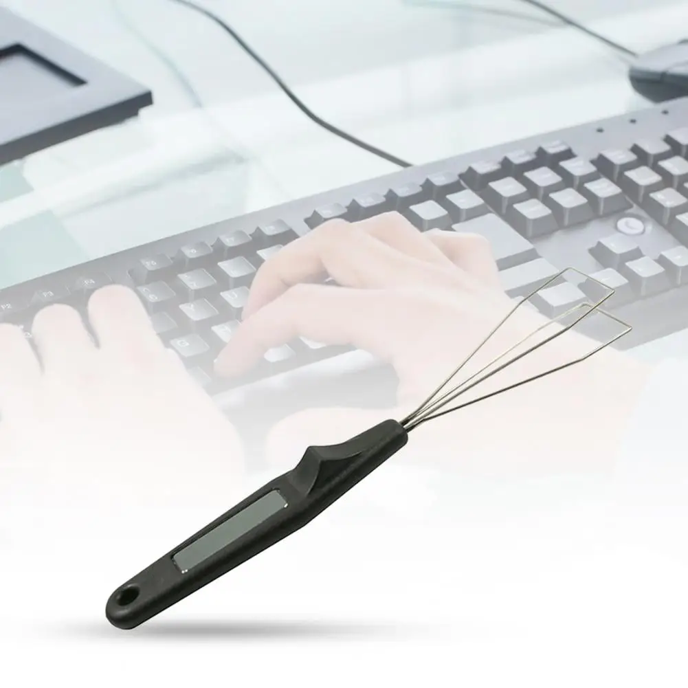 

Black Excellent Keyboard Key Cap Detacher Line Type Key Cap Puller Portable for Computer