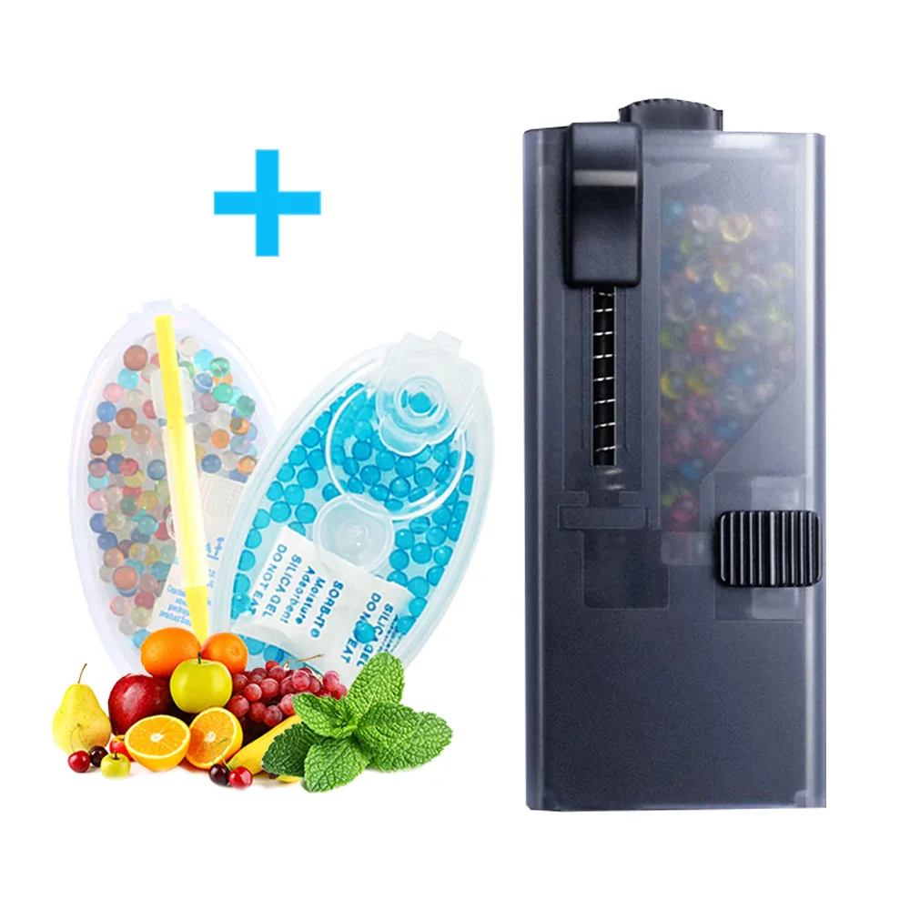 

Portable Cigarette Bursting Ice Bead Box Popping Capsule Pusher 100pcs Mixed Fruit Flavor Beads Pop Capsules Filter Smoking Tool