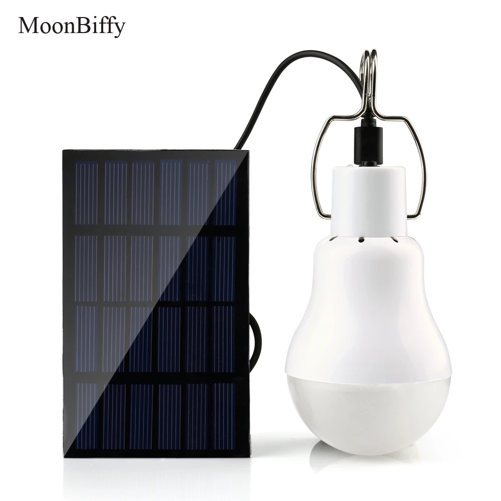 

15W 130LM WholeSale Dropshipping MOONBIFFY Solar Power Outdoor Light Solar Lamp Portable Bulb Solar Energy Lamp Led Lighting