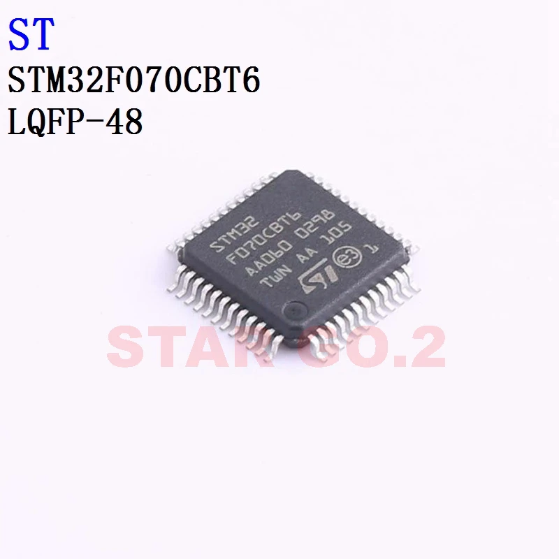 

2PCSx STM32F070CBT6 LQFP-48 ST Microcontroller