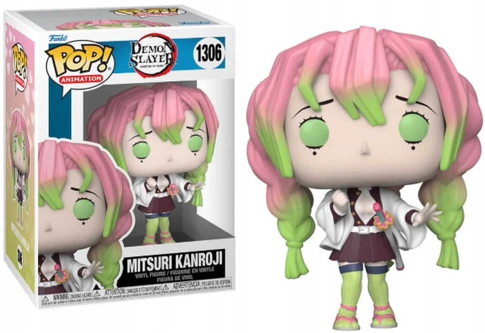 FUNKO POP Demon Slayer Mitsuri KANROJI 1306 # Виниловая фигурка 10 см коллекция фигурок модель игрушки