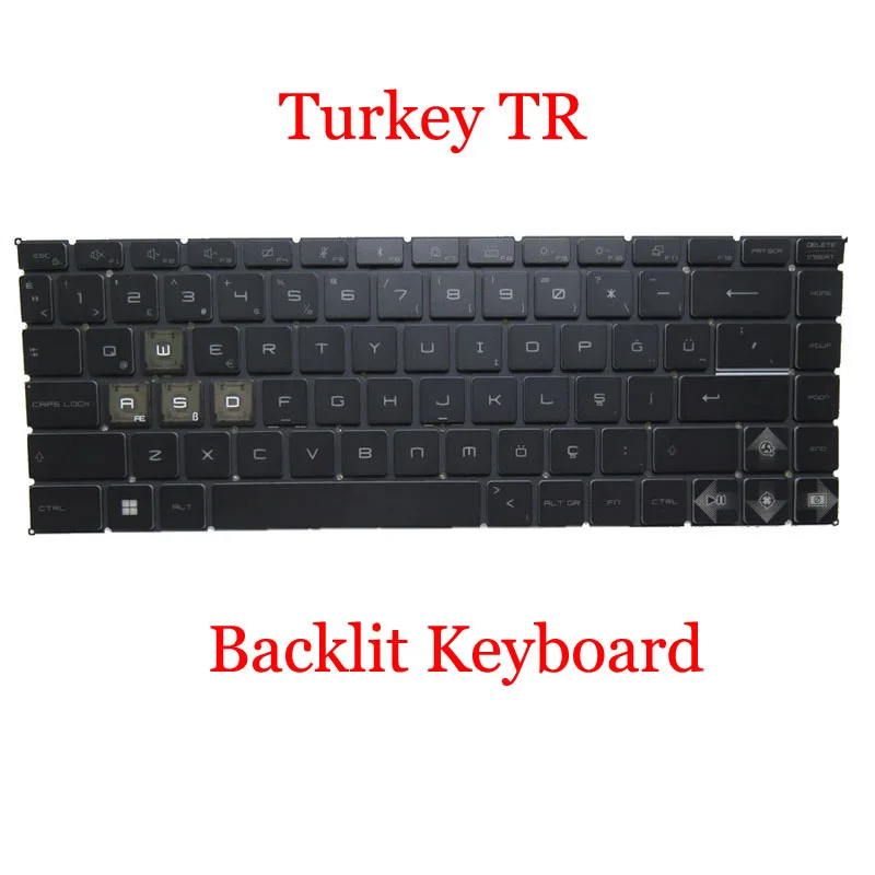 Клавиатура с подсветкой US RU для MSI GF63 8RC 8RD тонкая 8S 8SC 8RCS 9SC 9sr 9SCX 9RC 10UC 10UD 10SC 10SCX 11UC 11UD