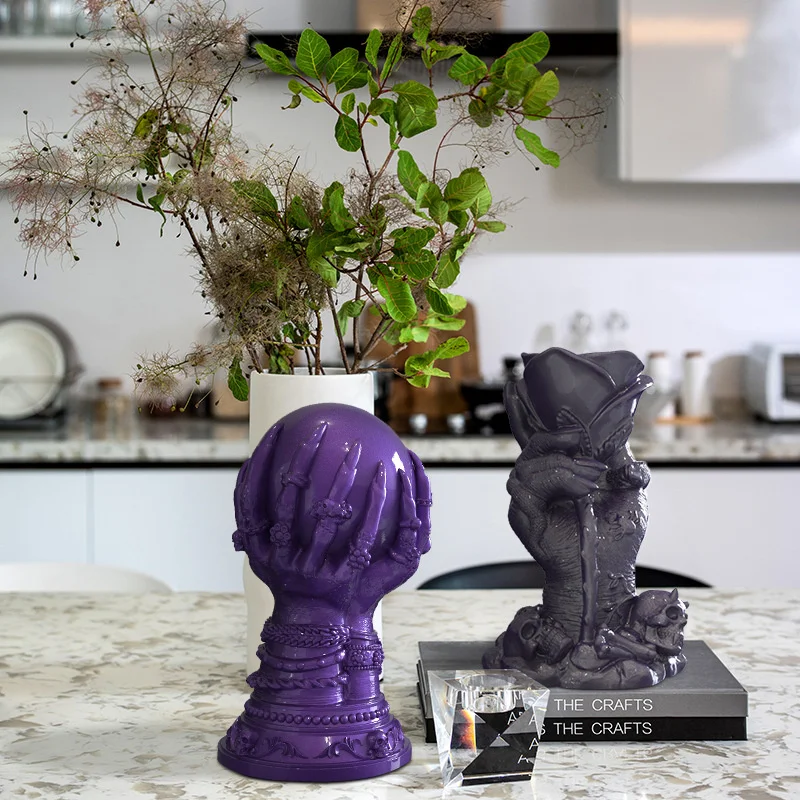 

Rose Hand Shape Silicon Mold Handmade Candle Mold Food Grade Material Mold For Baking Home Decoration Resin Mold