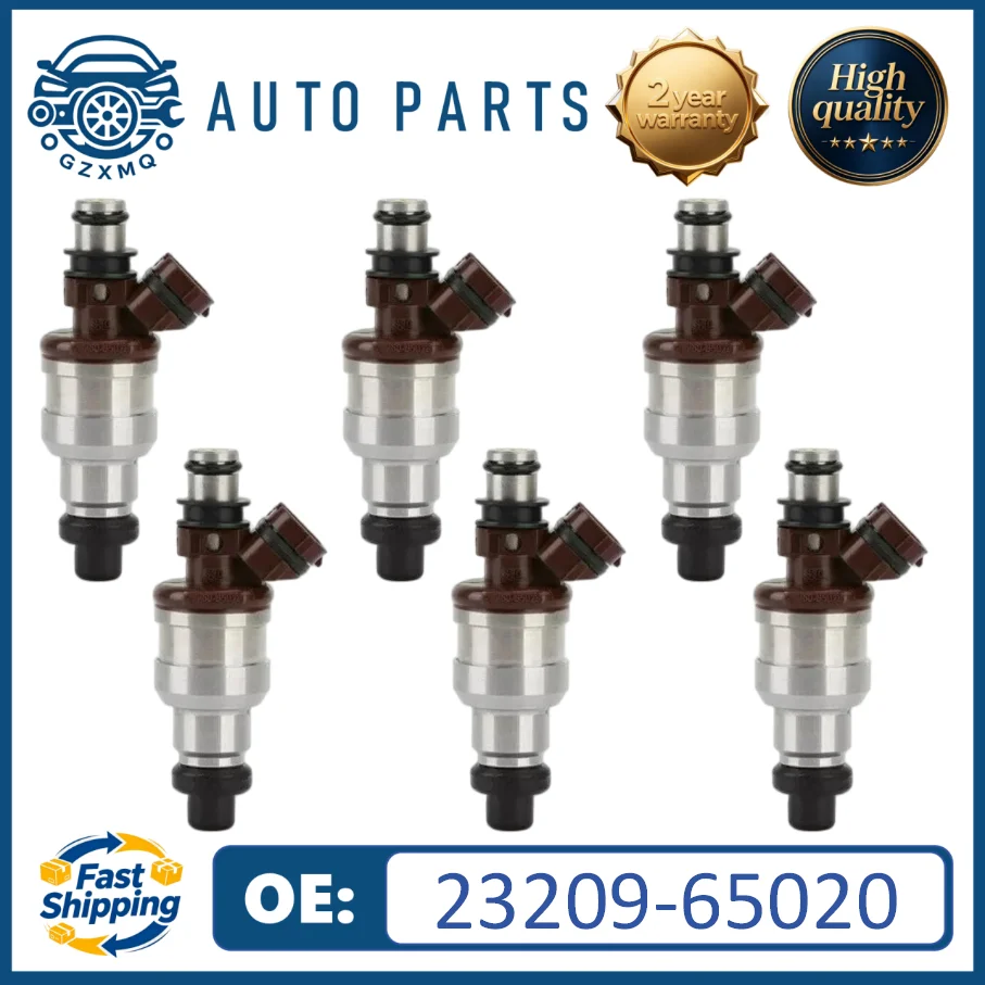 Фото 6 шт. топливных форсунок 23209-65020 для Toyota Pickup 4Runner T100 3.0L V6 1989-1995 гг. №1