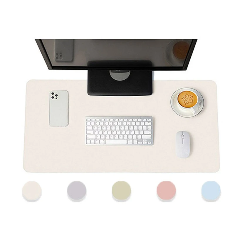 

Large Office Desk Protection Pad PU Leather Waterproof Mouse Pad Desktop Game Mouse Pad PC Accessories Computer Desktop Keyboard