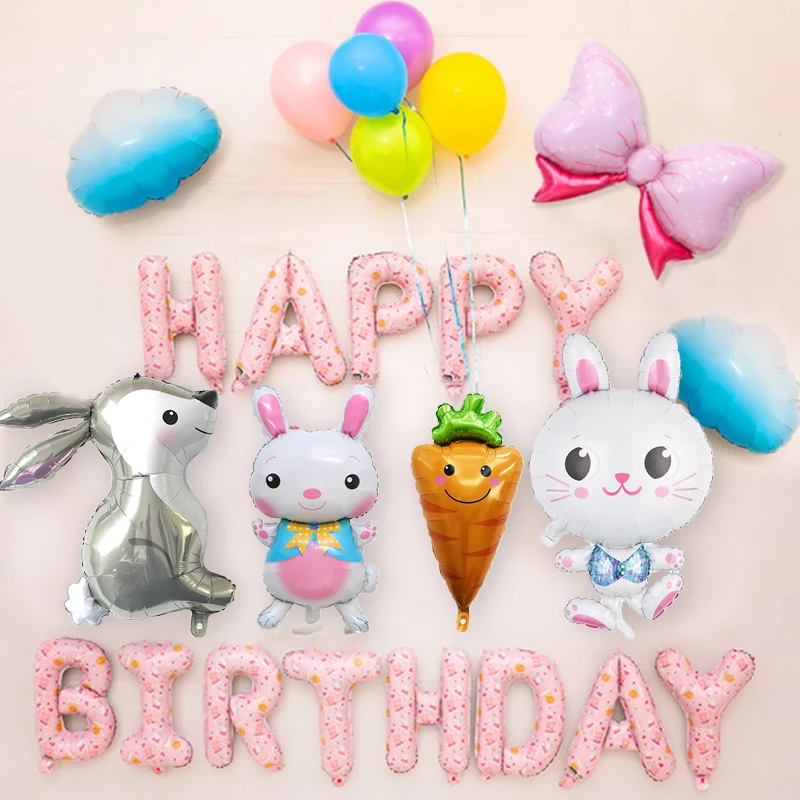 

1 шт., воздушный шар в виде кролика с длинными ушками