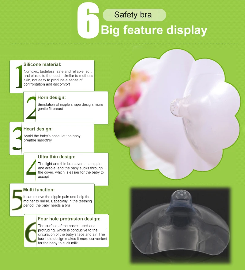 

Silicone Nipple Protectors Feeding Mothers Nipple Shields Protection Cover Breastfeeding Mother Milk Silicone Nipple With Box