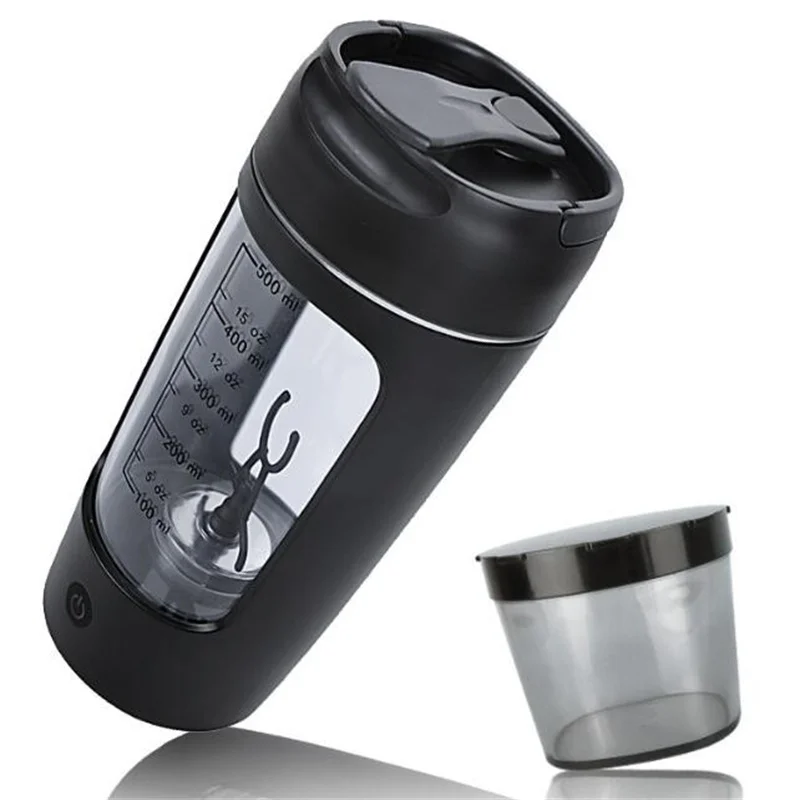 

Bodybuilding Supplements Protein Shaker Bottle 650ml Gym Water Bottles Electric Usb Rechargeable Mixing Cup Portable Blender
