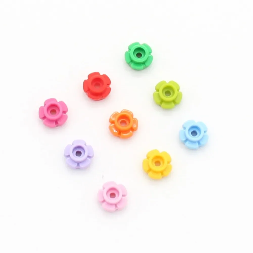 100g MOC строительные блоки для растений кирпичи 24866 1x1 пятилепестковые цветы трава