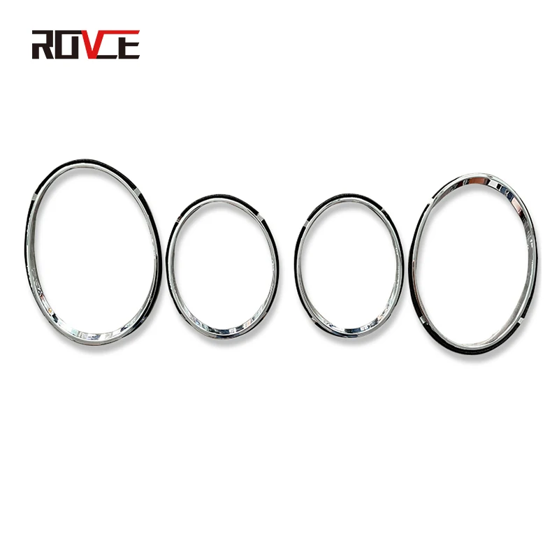 

ROVCE Car Front Bumper Headlight Ring Fog Light Frame Accessories For Bentley Gallop Flying Spur 2014-2019 4W0807823A 4pcs