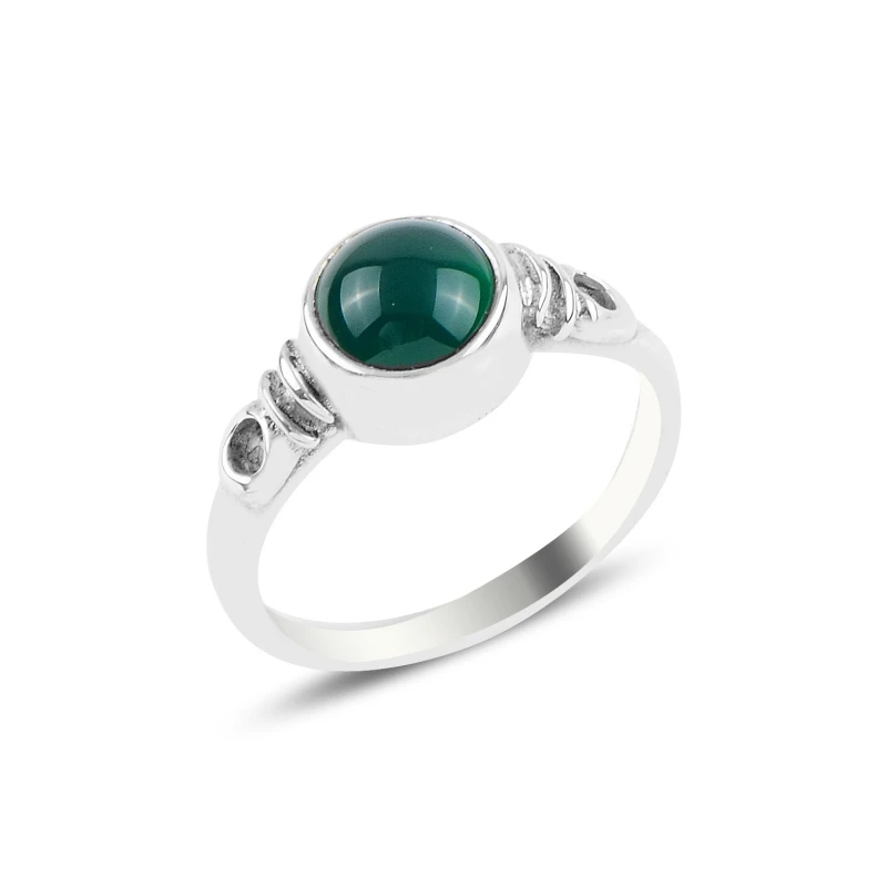

Серебро 925 пробы зеленый агат кольцо