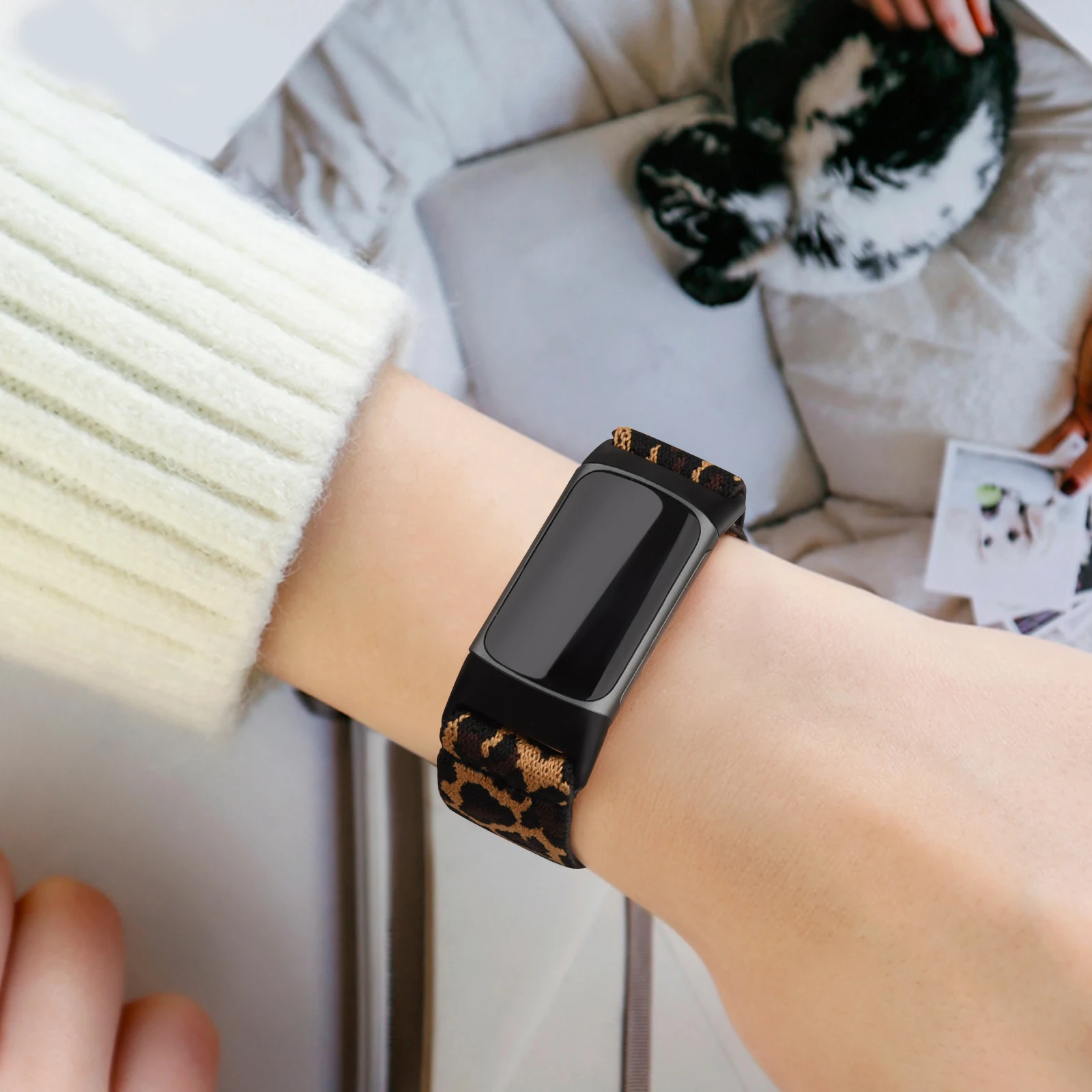 Elastic Bracelet Band for Fitbit Charge 5 Strap Sports Watchband Sport Wristband Replacement Strap for Fitbit Charge 5 Bands