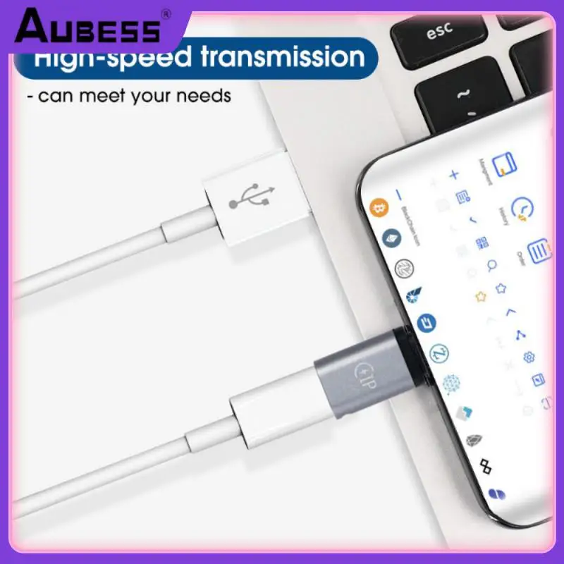 

Mobile Phone Adapter For Iphone 5v2.1a Charging Aluminum Alloy Type C Adapter Data Transfer To Type C Adapter