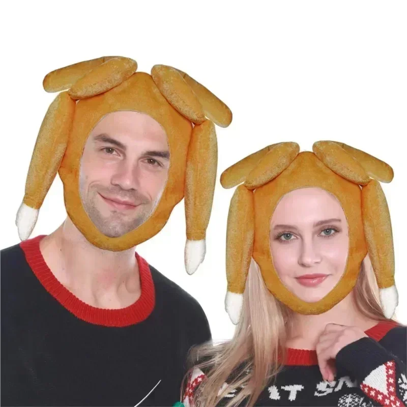Забавная шапка для карнавала с куриными ногами Рождественская модель