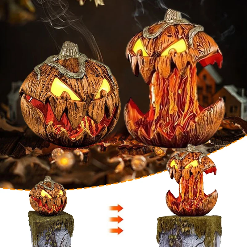 

Всплывающий выдвижной фонарь в виде тыквы, светящиеся глаза, создание звука, Джек О-о-фонарь, страшное оформление, дом с привидениями, подарок на Хэллоуин