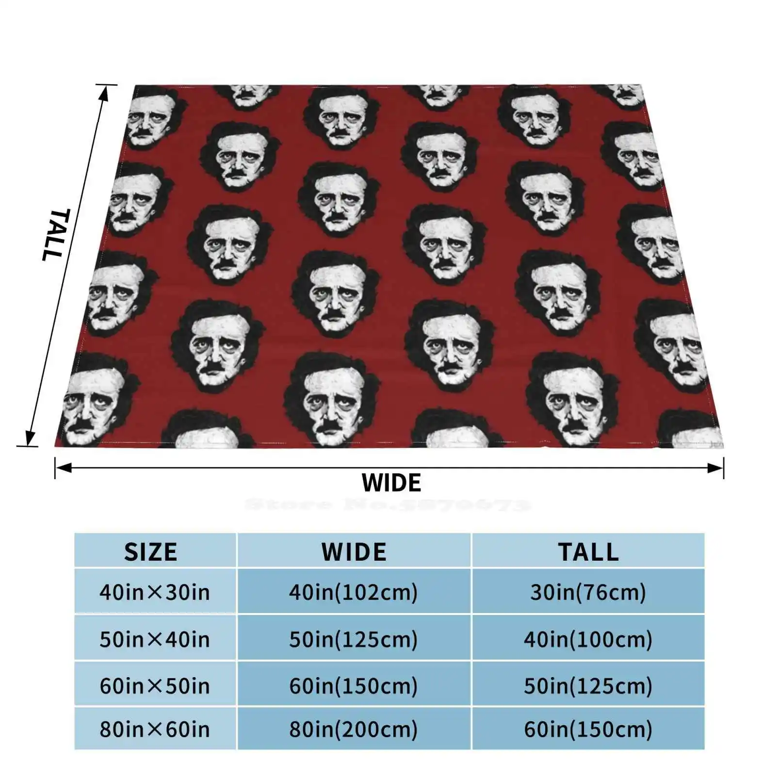 Edgar Allan Poe Fashion Soft Warm Throw Blanket Jake Smithies Edward Gorey Tim Burton Jakesmithies Madilloth Illustrated