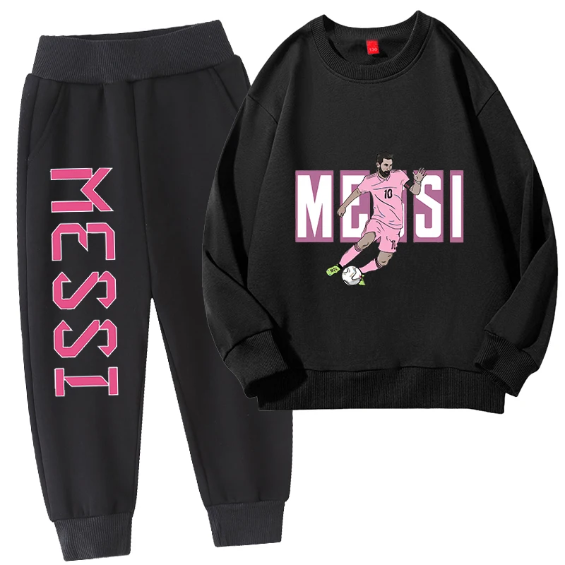 

Messi children's sports suit casual thin sweatshirt pants 2-piece set spring and autumn children's clothing for boys and girls