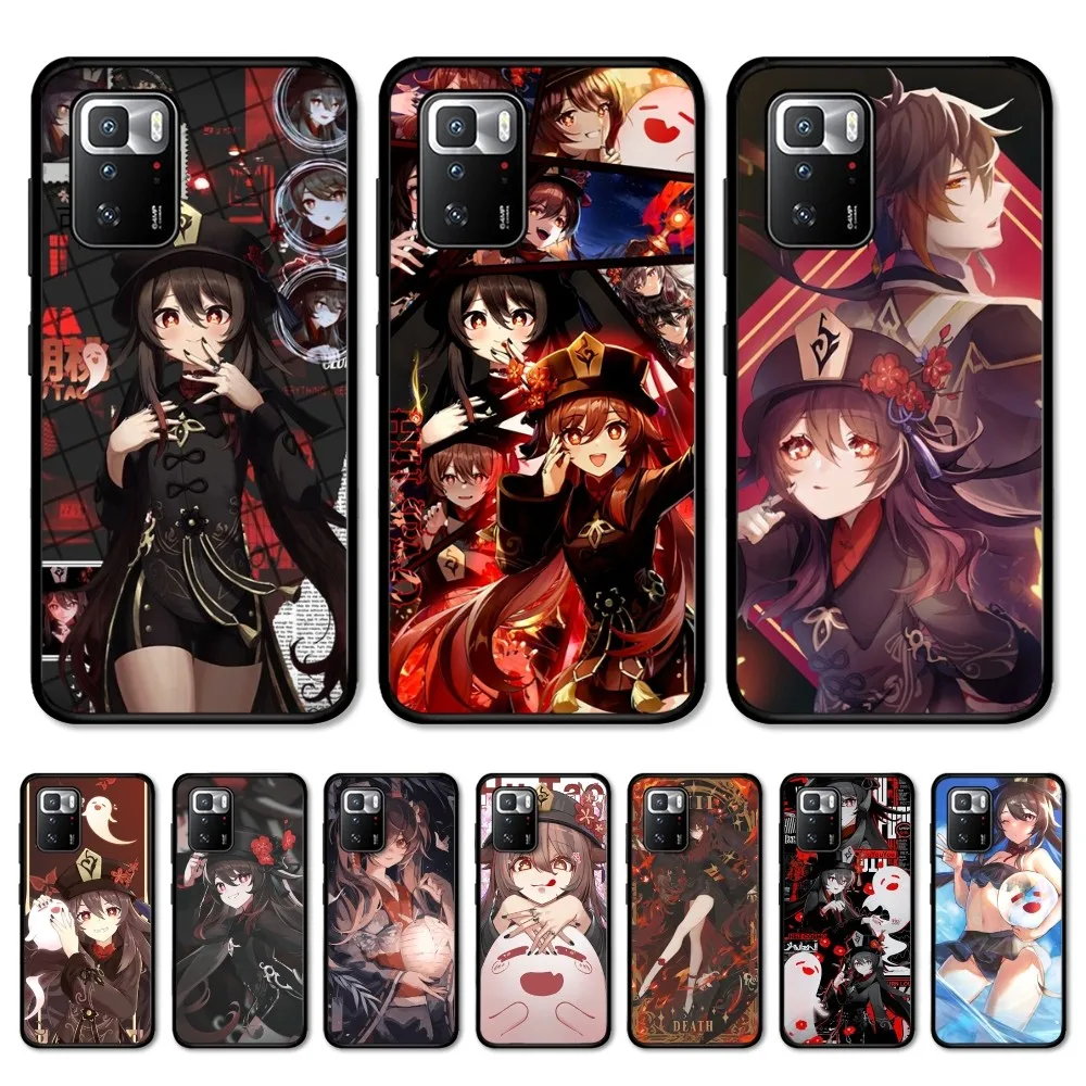 Чехол для телефона Genshin Impact Hu Tao Redmi Note 4X5 A 6 7 8 T 9 9S 10 11 11S 11Epro Poco M3 Pro