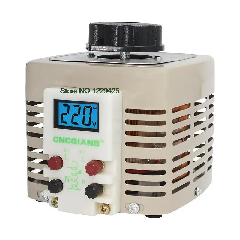 TDGC2-1KVA AC Variable Digital Voltage Adjustable Regulator Transformer 1000W 220V Single-phase Power Supplies