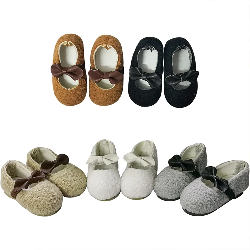 

Cute Doll Strap 14-inch Plush Shoes for 1/6 Doll Dolls Fit 14.5inch Doll
