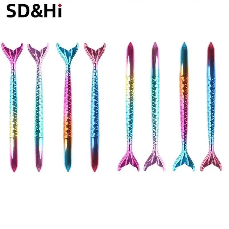 

8Pcs Cute Colorful Mermaid Tail Liquid-Ink Gel Pens Student Stationery Office School Supplies Creative Office Gift Styling Fish