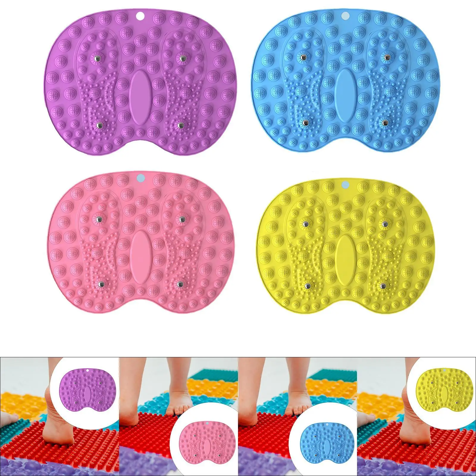 Текстурированный сенсорный коврик тактильная игровая доска для акупрессуры