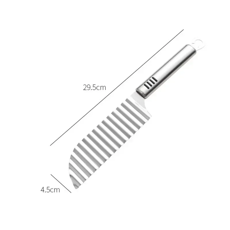 Резак Для Картофеля Фри Из Нержавеющей Стали Овощей Фруктов Волновой Слайсер