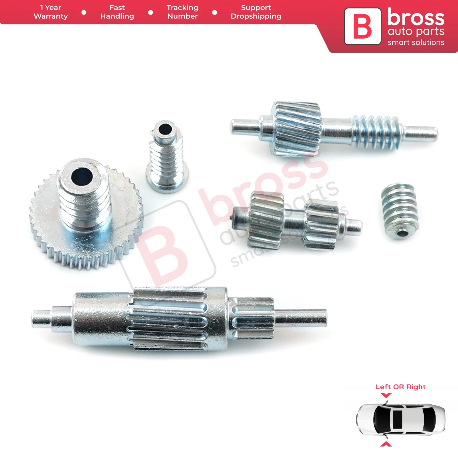 

Bross Auto Parts BGE3+BGE4 Side Wing Mirror Control Folding Part Gear Sets for BMW Chrysler Land Rover Freelander Fast Shipment