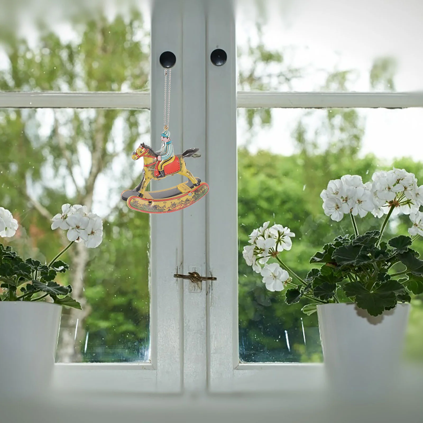 Оловянные игрушки макет украшение для лошади-качалки металлические украшения