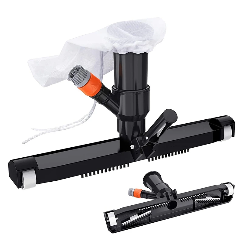 

Promotion! Swimming Pool Vacuum Head Accessories With Bag,14Inch Wide Vacuum Cleaner Cleaning Supplies For Pool Spas Ponds Tub