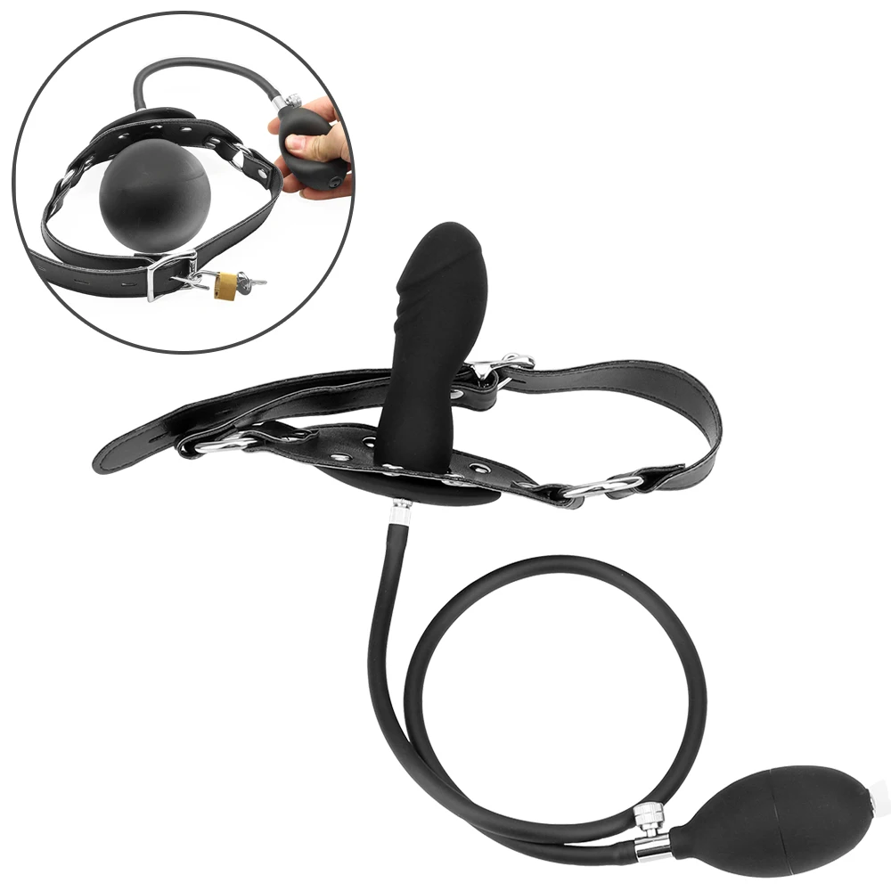 Надувной фаллоимитатор для фиксации орального воздействия взрослых игр Флирт