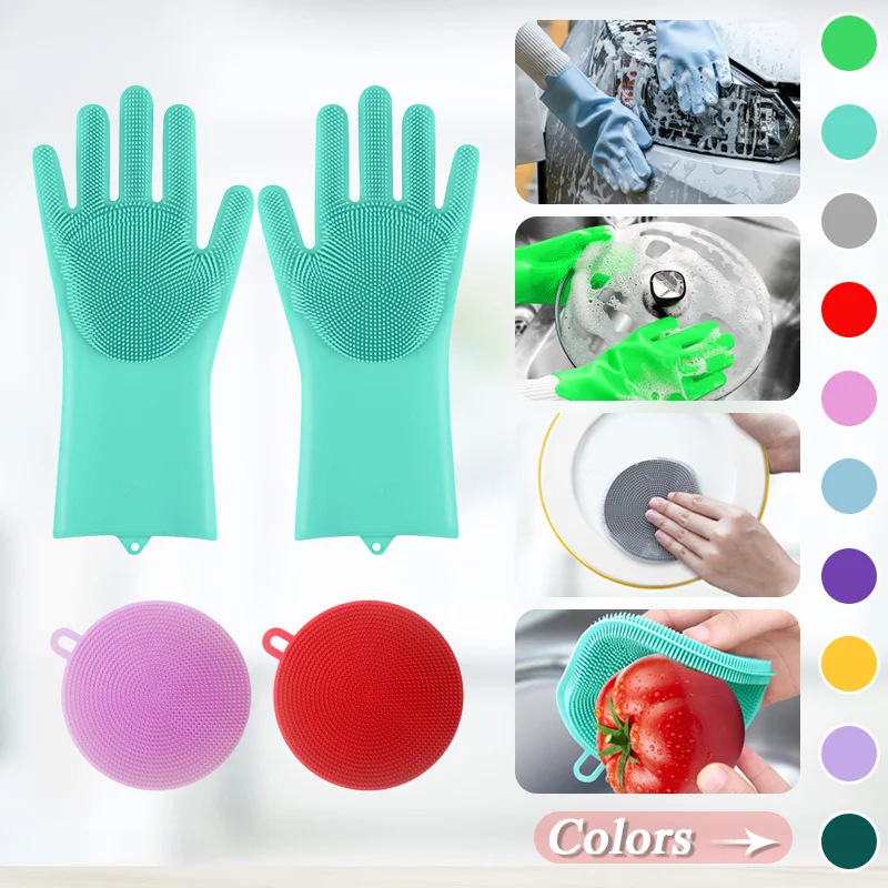 

Magic Pet Grooming Gloves Silicone Dog Cat Bathing Shampoo Scrubber Glove Hair Removal Scrubbing Gloves Pet Shower Attachment