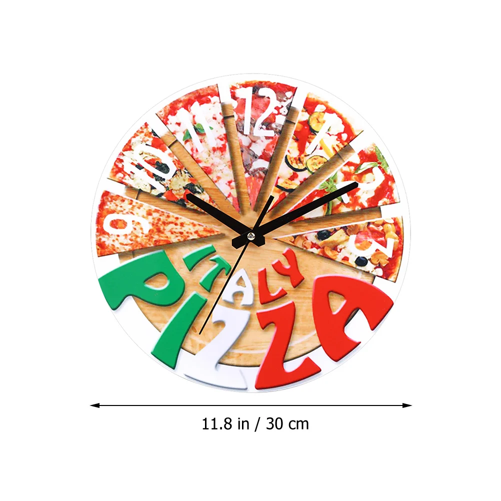 Настенные часы с пиццей декоративные большие круглые украшения для гостиной