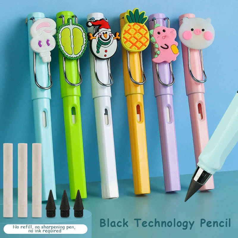 

Неограниченное письмо вечный карандаш без чернил мультяшное животное ручка художественные эскизы живопись инструменты детский подарок школьные принадлежности Канцтовары