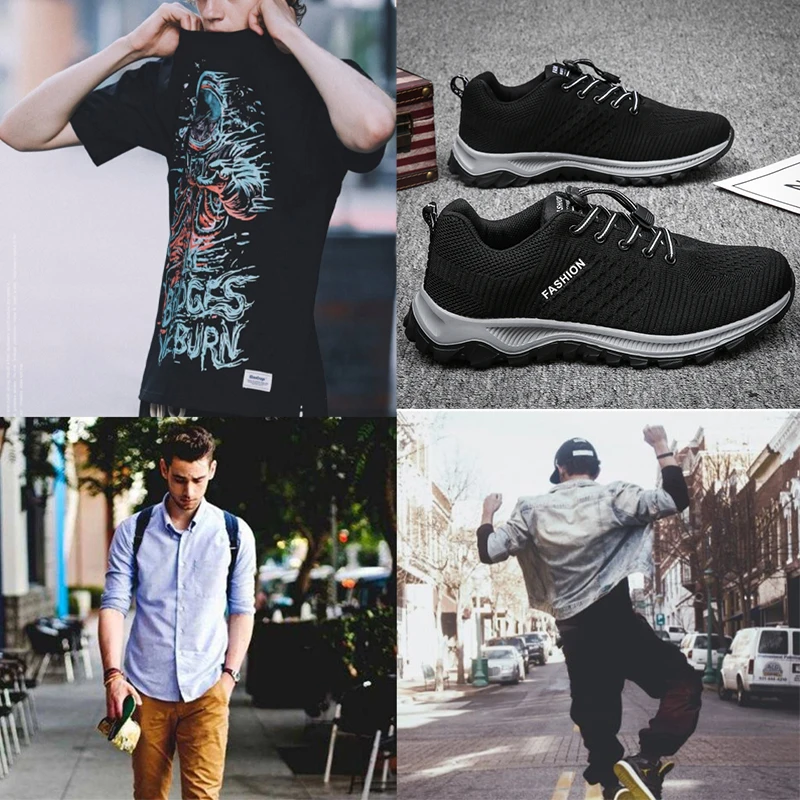 Men Causal Shoes 2022 Mesh Breathable Vulcanize Shoes for Men Fashion Sport Tenis Non-slip Outdoor Free Shipping Zapato Hombre