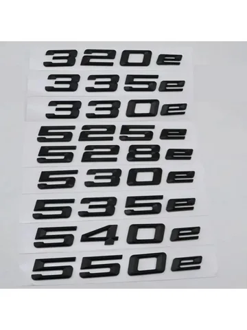 ABS багажник автомобиля логотип эмблема буквы наклейка для BMW 318e 320e 325e 328e 330e 335e 520e 525e 530e 535e 540e E46 E36 E90 E39 E60 F10