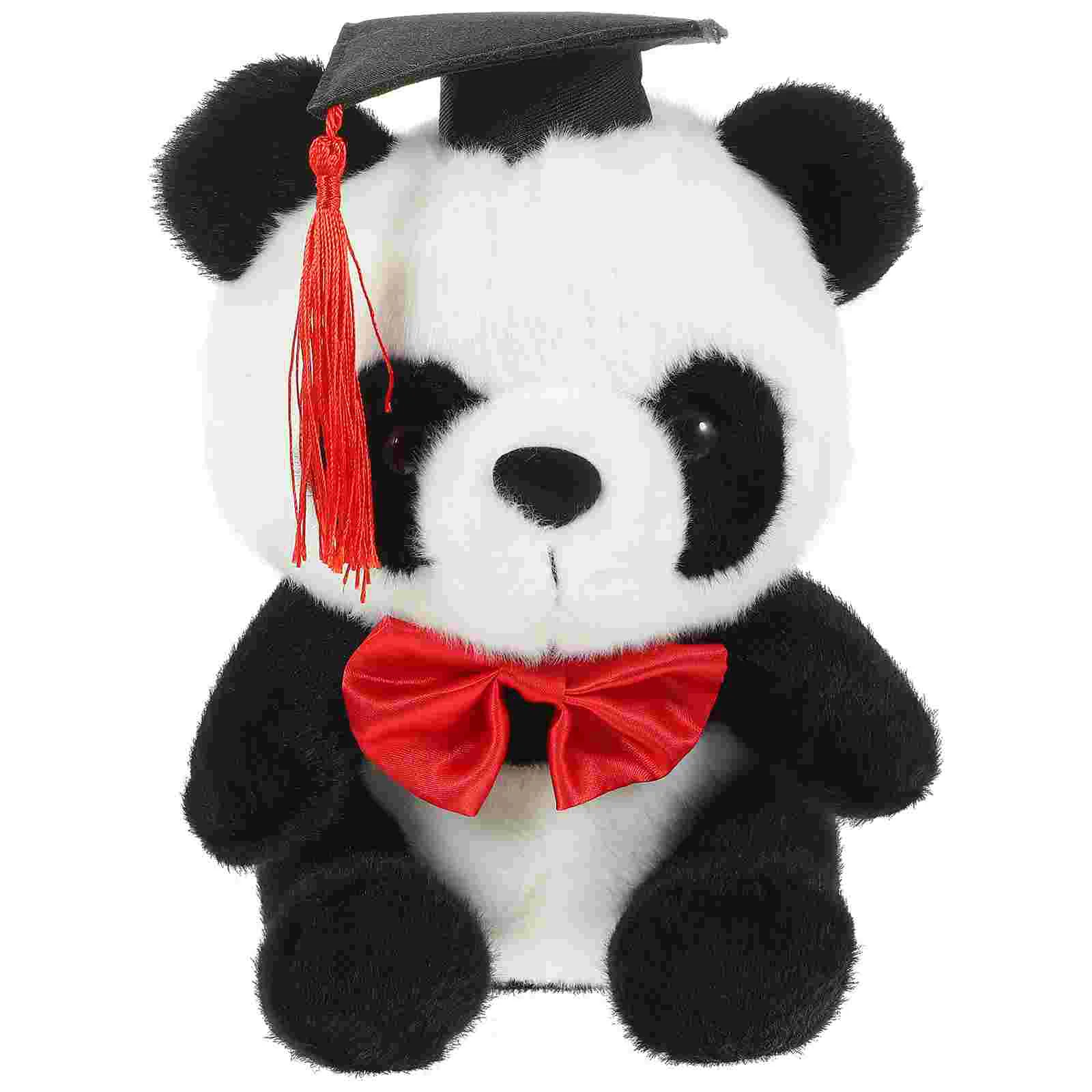 

Graduation Panda Stuffed Panda Adorable Plush Panda Toy Cartoon Stuffed Panda Gift