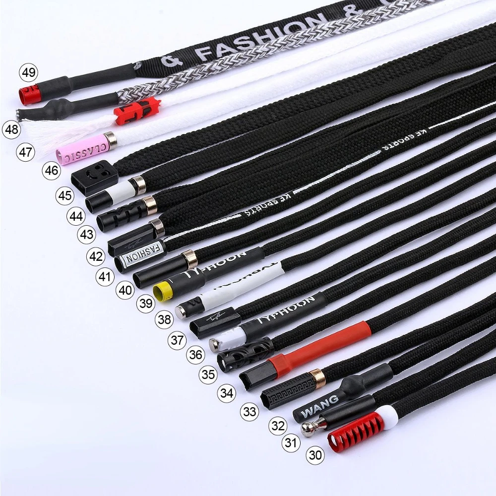 

2pcs Sweatpants Drawstring Strap Cord Sport Pants Metal Head Polyester Rope Belt Hoodies Brand Supplies DIY Sewing Accessories