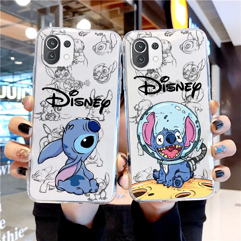 

Lilo Stitch Baby Cute Transparent Phone Case For Xiaomi Mi 13 Lite 12T 12S 12X 12 11 11T 11i 10T 10 9 Pro Ultra 5G Cover Shell