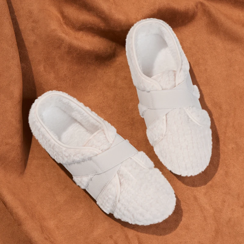 

Кроссовки женские с круглым носком, лоферы, меховые, без шнуровки, Повседневная Эластичная обувь, Мокасины, на осень/зиму