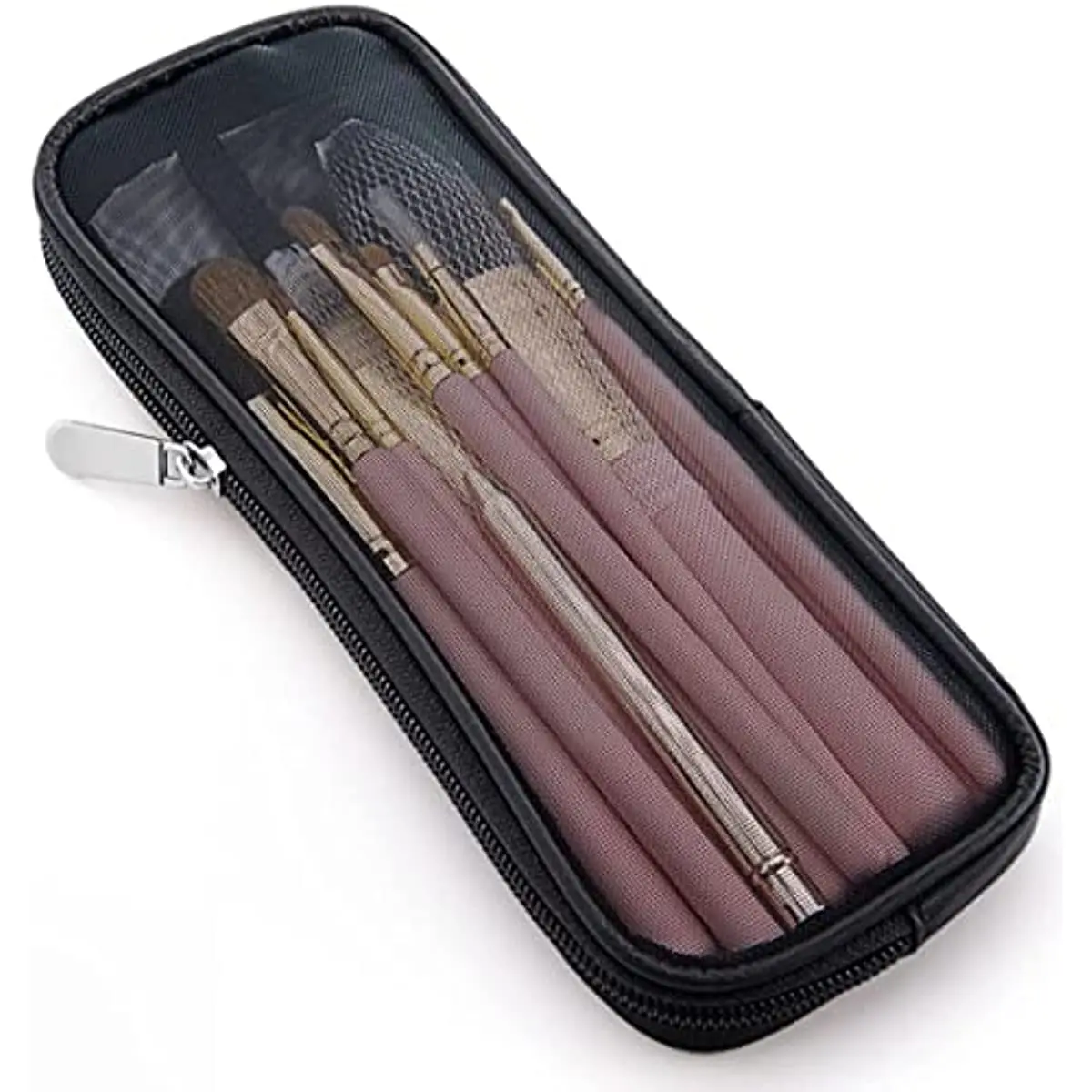 

Makeup Brush Case Cosmetic Brush Storage Bag Travel Cosmetic Holder Mesh Organizer for Men Women Beauty Tools