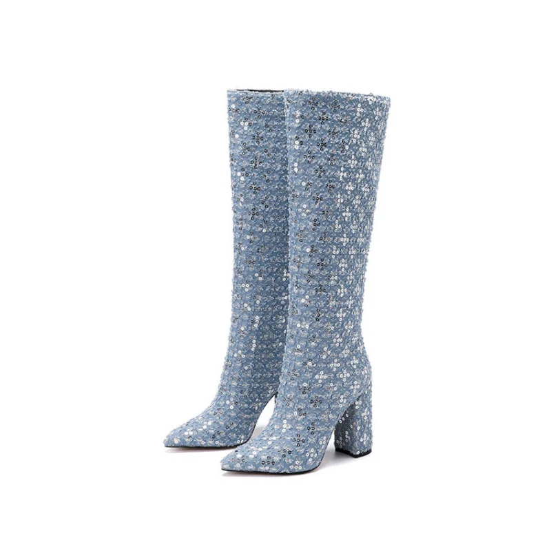 New Fashionable Cowboy Boot High End Luxury Designer Knee Boots In Spring 2023 Thigh High Boots  Buffalo London Shoes Platform