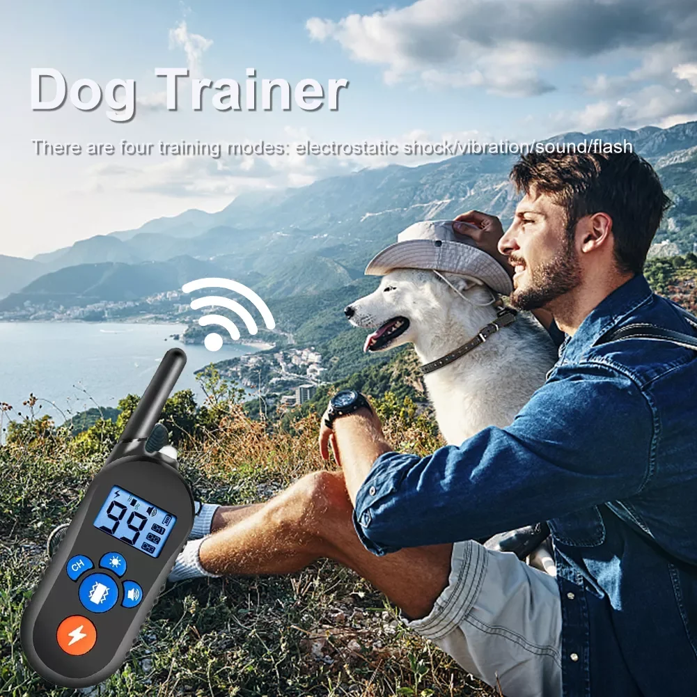 

USB Dog Bark Control Receiver Collars Rechargeable Auto Dogs Training Collar Remote Smart Bark Trainers Pets Discipline Supplies