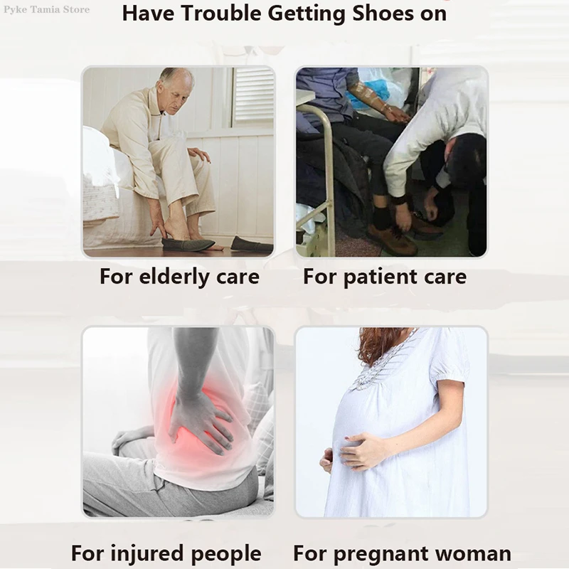 Сверхдлинный съемник для обуви черный пластиковый аксессуары беременных съемка