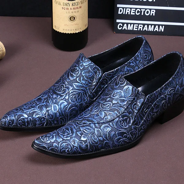 

New Summer Casual Men's Classic Fashion Shoes Low-heeled Personality Pointed Cowhide Genuine Chinese Style Men's Shoes