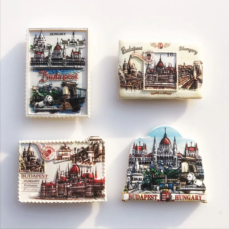 Холодильник сувениры-магниты Будапешт столица Венгрии туристические изделия из