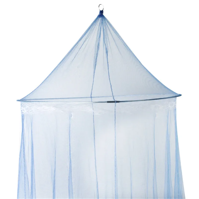 Summer Elgant Hung Dome Mosquito Net For Double Bed Summer Polyester Mesh Fabric Home bedroom Baby Adults Hanging Decoration images - 6