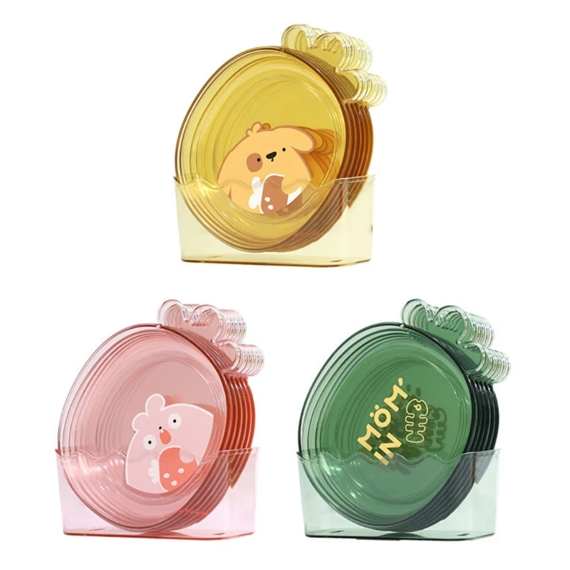 

Cartoon Spit Bone Dish Set Household Organization PET Organize Supplies