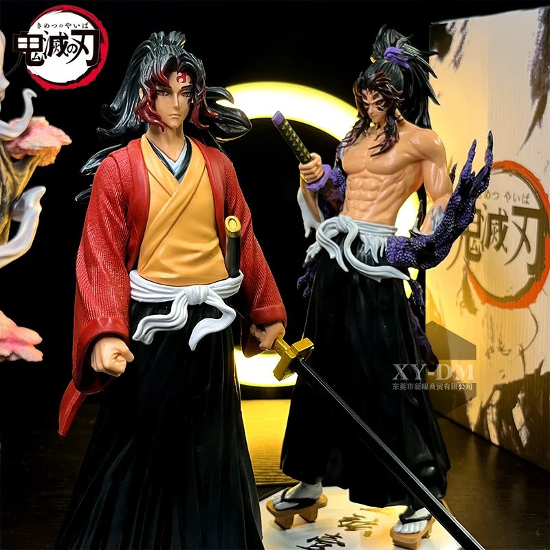 

32CM Anime Demon Slayer Kimetsu No Yaiba Figure Kokushibo PVC Action Figures GK Model Statue Model Doll Toys for Children Gift